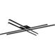 Parallax LED 42 inch Black Flush Mount Ceiling Light, dweLED
