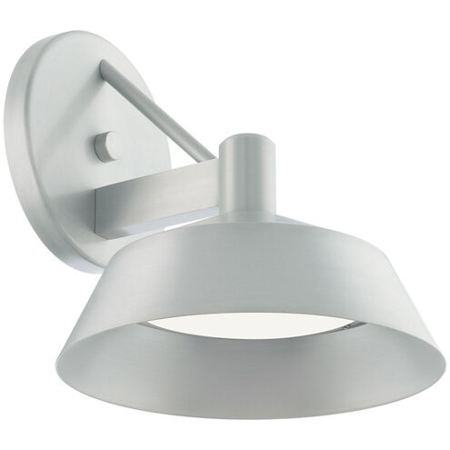 Rockport 1 Light 11 inch Brushed Aluminum Outdoor Wall Light, dweLED