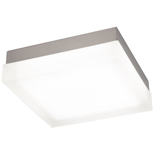 Dice LED 9 inch Brushed Nickel Flush Mount Ceiling Light in 2700K, dweLED