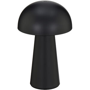 Darla 8.63 inch 2 watt Black Rechargeable Table Lamp Portable Light