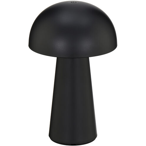 Darla 8.63 inch 2 watt Black Rechargeable Table Lamp Portable Light