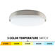 Lithium LED 18.82 inch Brushed Nickel Flush Mount Ceiling Light