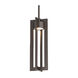 Chamber LED 5.5 inch Bronze Outdoor Pendant, dweLED
