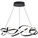 Interlace 1 Light 28 inch Black Pendant Ceiling Light