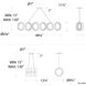 Cabot Linear Pendant Ceiling Light in 4000K, dweLED