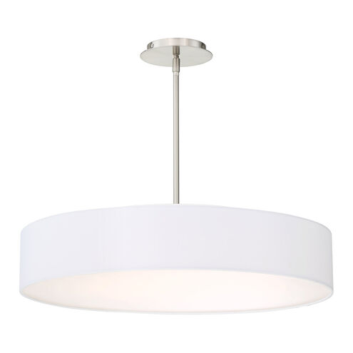 Manhattan LED 26 inch Brushed Nickel Pendant Ceiling Light, dweLED
