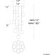 Banded LED 17 inch Aged Brass Chandelier Ceiling Light, dweLED