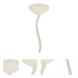 Flexible Power Feed White Track Accessory Ceiling Light