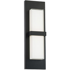 Bandeau LED 16 inch Black Outdoor Wall Light in 3000K, dweLED
