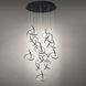 Vornado LED 23 inch Black Multi-Light Pendant Ceiling Light, dweLED