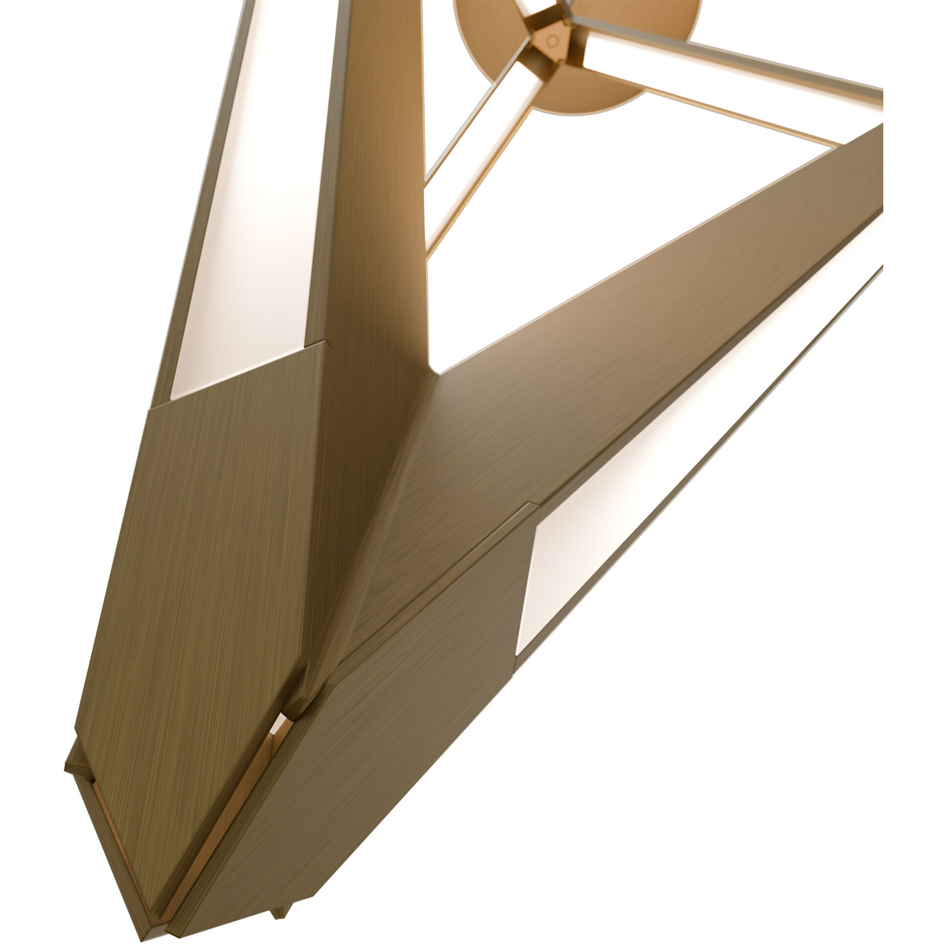 Tribeca LED 9 inch Aged Brass Pendant Ceiling Light in 3000K, dweLED