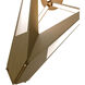 Tribeca LED 9 inch Aged Brass Pendant Ceiling Light in 4000K, dweLED