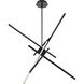 Parallax LED 39 inch Black Pendant Ceiling Light in 39in, dweLED