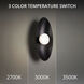 Glamour 1 Light Black Wall Sconce Wall Light in 3000K