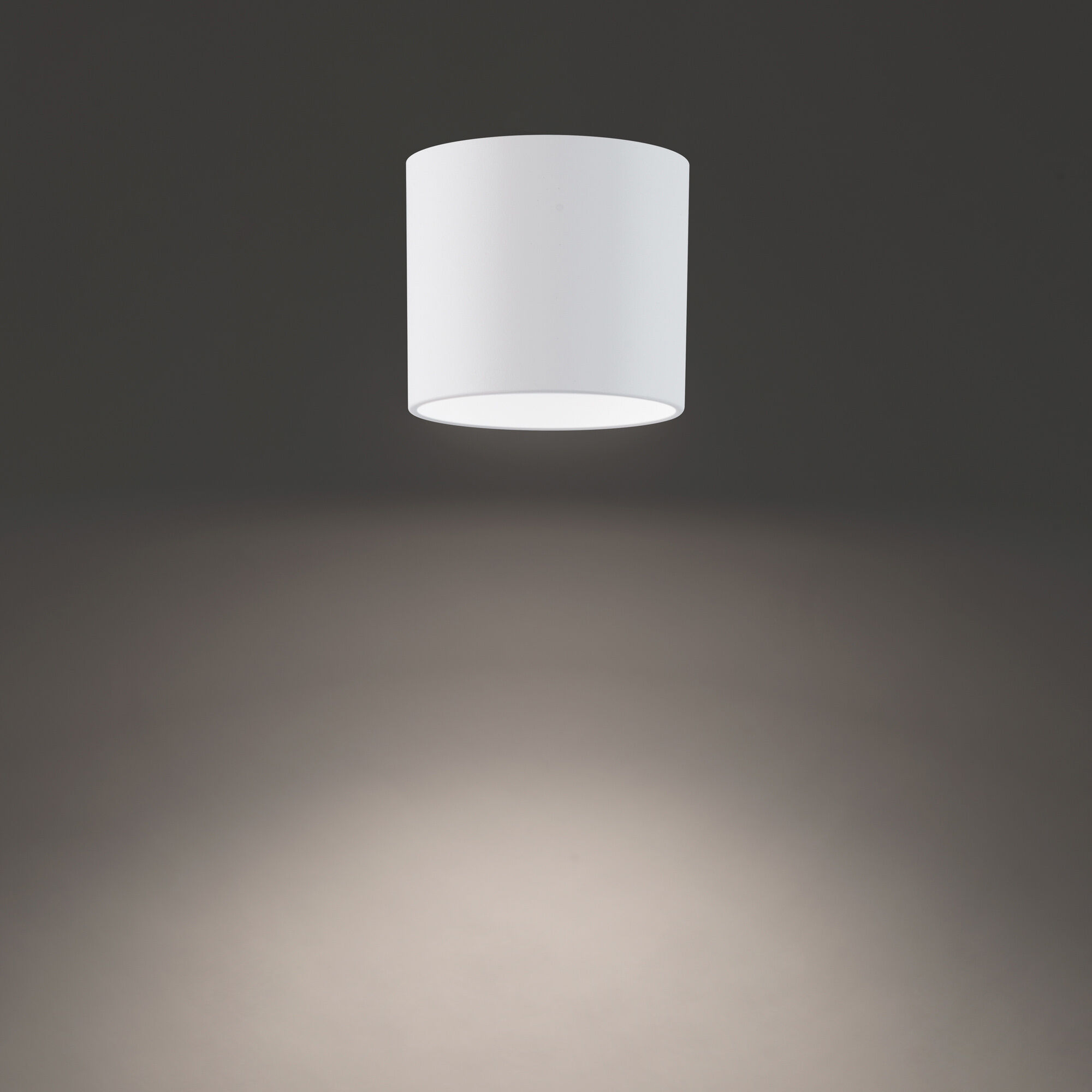 Downtown LED 5 inch White Flush Mount Ceiling Light in 3000K, dweLED