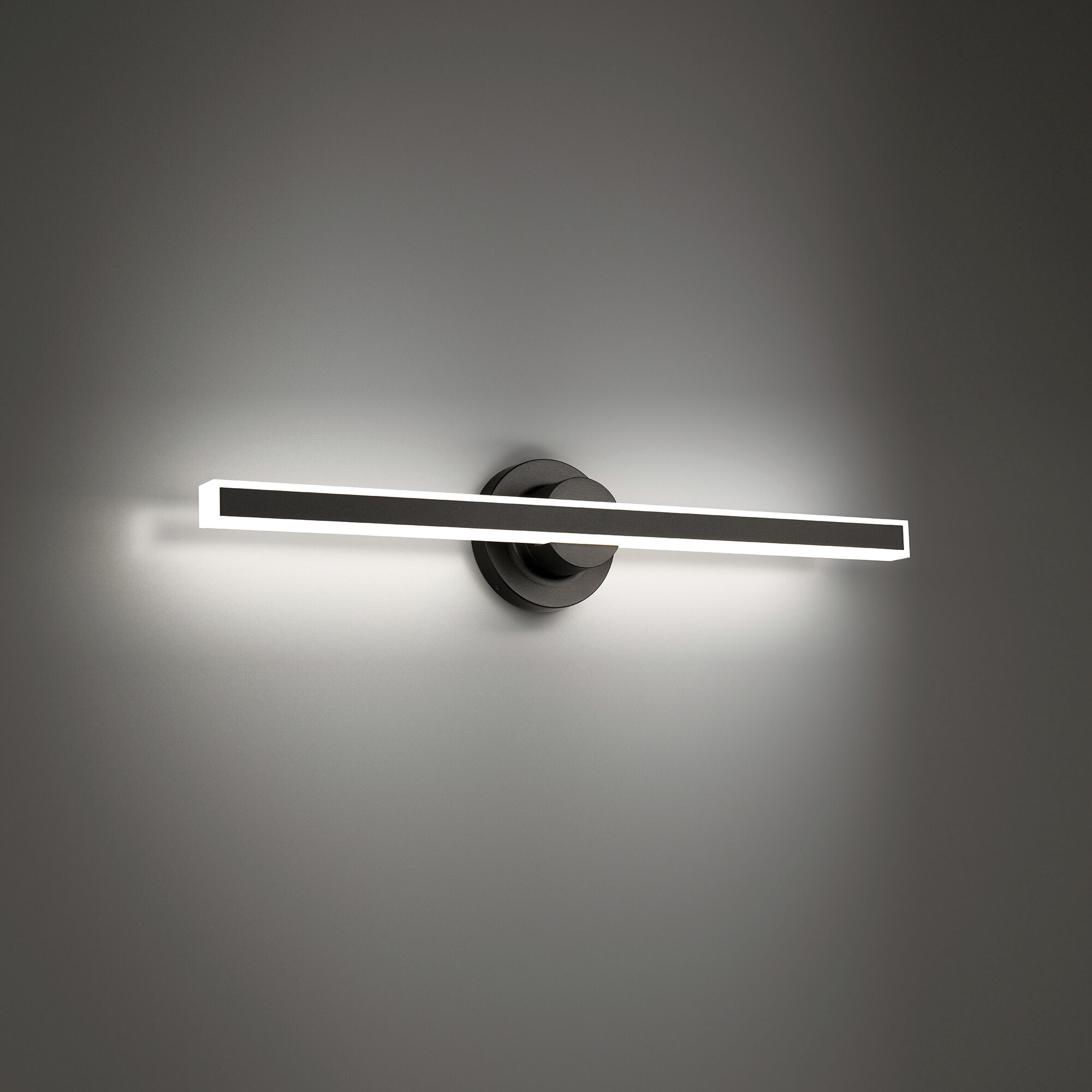 Bastone LED 26 inch Black Bath Vanity & Wall Light in 4000K, dweLED