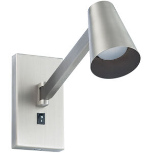 Grisham Reading Light Wall Light in Brushed Nickel, dweLED