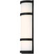Latitude LED 20 inch Black Outdoor Wall Light in 20in, dweLED