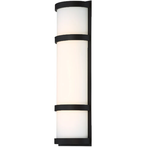 Latitude LED 20 inch Black Outdoor Wall Light in 20in, dweLED
