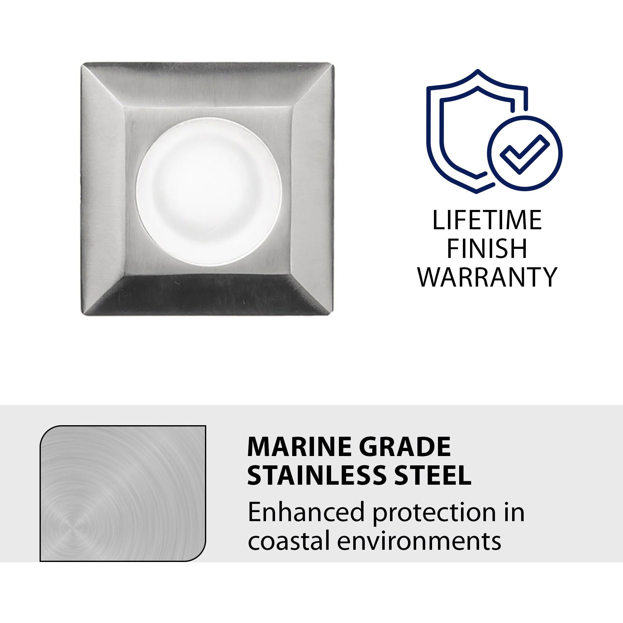 Tyler 12 4 watt Stainless Steel Path Lighting in 3000K, WAC Landscape