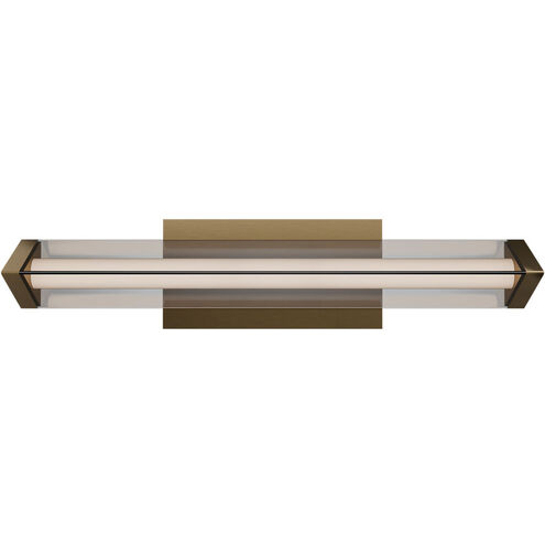 Boulevard LED 18 inch Aged Brass Bath Vanity & Wall Light in 4000K, dweLED