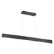 Volo LED 1.5 inch Black Pendant Ceiling Light in 54in, dweLED