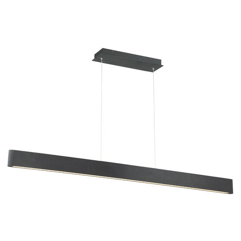Volo LED 1.5 inch Black Pendant Ceiling Light in 54in, dweLED