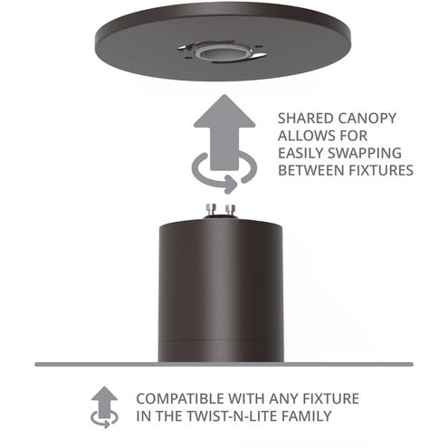 Twist-N-Lite LED 9 inch Brushed Nickel Flush Mount Ceiling Light