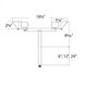 Accent Stem 12 7 watt Bronze Path and Area Light in 3000K Warm White LED, WAC Landscape
