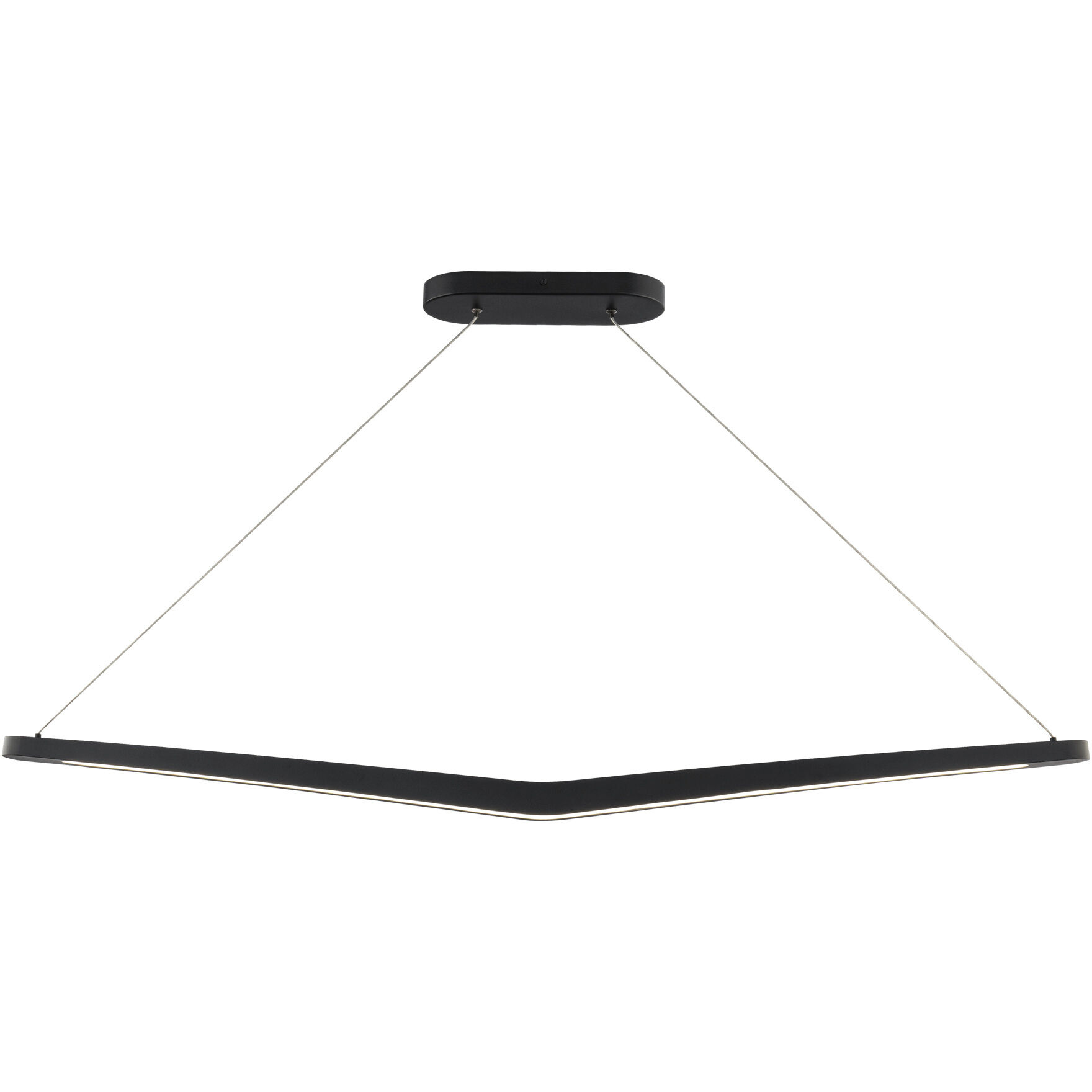 Alleron Linear Pendant Ceiling Light in 2700K, Black, dweLED