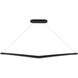 Alleron Linear Pendant Ceiling Light in 3500K, Black, dweLED