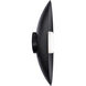 Glamour 1 Light Black Wall Sconce Wall Light in 3000K