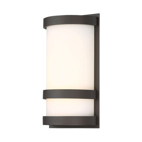 Latitude LED 10 inch Bronze Outdoor Wall Light in 10in, dweLED