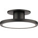 Twist-N-Lite LED 8 inch Black Semi-Flush Mount Ceiling Light