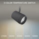 Ocularc 1 Light 120 Black L Track Fixture Ceiling Light in 2700-3000-3500-4000-5000K