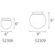 Niveous LED 9 inch White Flush Mount Ceiling Light in 3000K, dweLED