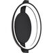 Solitaire Wall Sconce Wall Light in Black, dweLED