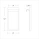 Cap LED 12 inch Black Outdoor Wall Light