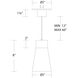 Twist-N-Lite LED 5 inch Brushed Nickel Mini-Pendant Ceiling Light