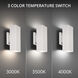 Edgey LED 10 inch White Outdoor Wall Light in 4000K, dweLED