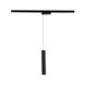 Silo Pendants 1 Light 120 White/Black Track Head Ceiling Light in 3500K, H Track