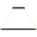 Pavilion 1 Light 44.13 inch Black/Aged Brass Linear Pendant Ceiling Light, dweLED