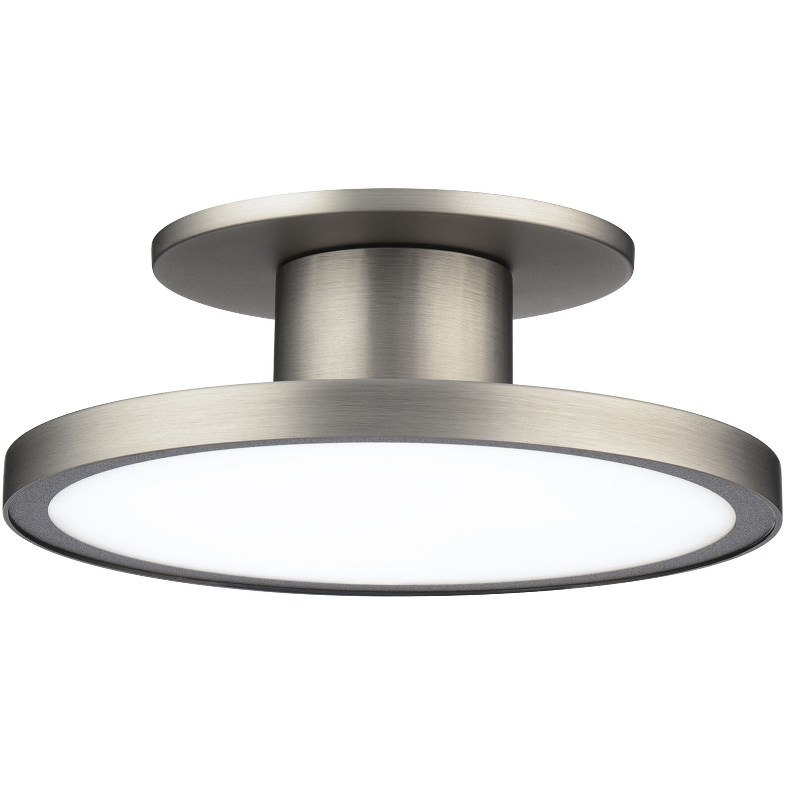 Twist-N-Lite LED 8 inch Brushed Nickel Semi-Flush Mount Ceiling Light, WAC Limited