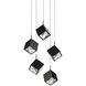 Ice Cube 5 Light 18.63 inch Pendant