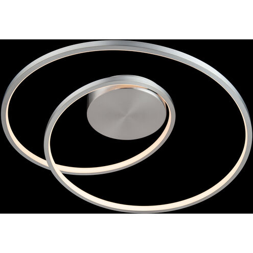 Marques LED 21 inch Brushed Nickel Flush Mount Ceiling Light, dweLED