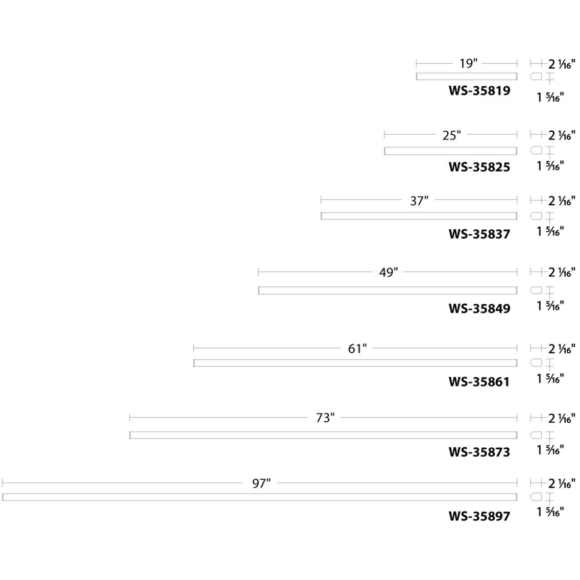 Nightstick LED 97.19 inch White Bath Vanity & Wall Light, dweLED