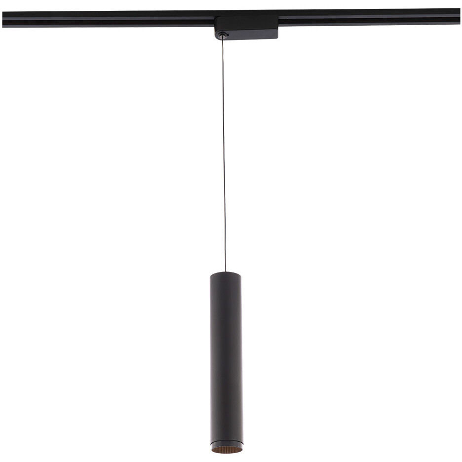 Silo Pendants 1 Light 120 Black/Black Track Head Ceiling Light in 2700K