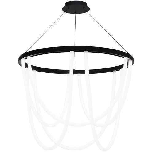 Margarite 1 Light 10 inch Black Chandelier Ceiling Light, dweLED