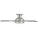 Odyssey 44 inch Brushed Nickel Flush Mount Ceiling Fans, Smart Fan