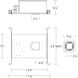 FQ Galvanized Steel Recessed Housing, 2" Housing